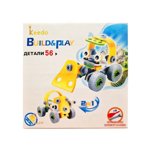 Конструктор Build&Play 2 в 1 "Будівельники" HANYE J-7725, 56 елемента 24010 фото