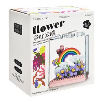 Дитячий Конструктор Flower Language 7346 у колбі, 340 деталей 64078 фото