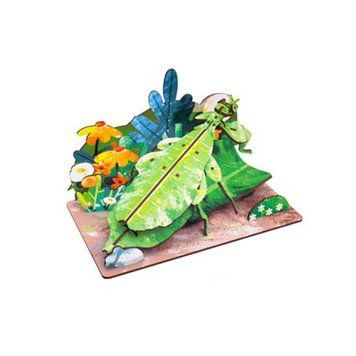 Дерев'яний пазл 3D "Phylliidae" 68038W 58 деталей 49000 фото