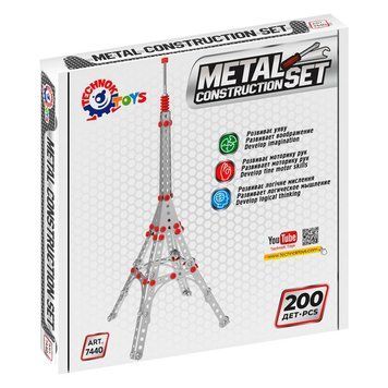 Металевий конструктор Ейфелева вежа ТехноК 7440TXK, 200 деталей 26857 фото